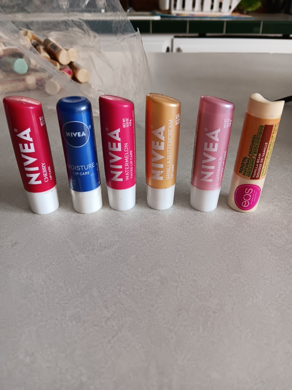 Moisture Lip Care Assorted Variety 6 For 1 Price.